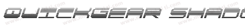 QuickGear Shadow Italic字体转换